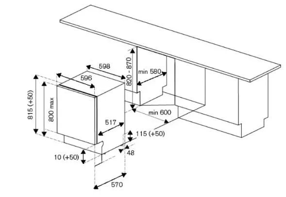 картинка Посудомоечная машина Bertazzoni DW6083PRV 