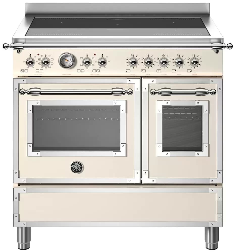 картинка Комбинированная кухонная плита Bertazzoni HER95I2EAVT слоновая кость  картинка Комбинированная кухонная плита Bertazzoni HER95I2EAVT слоновая кость