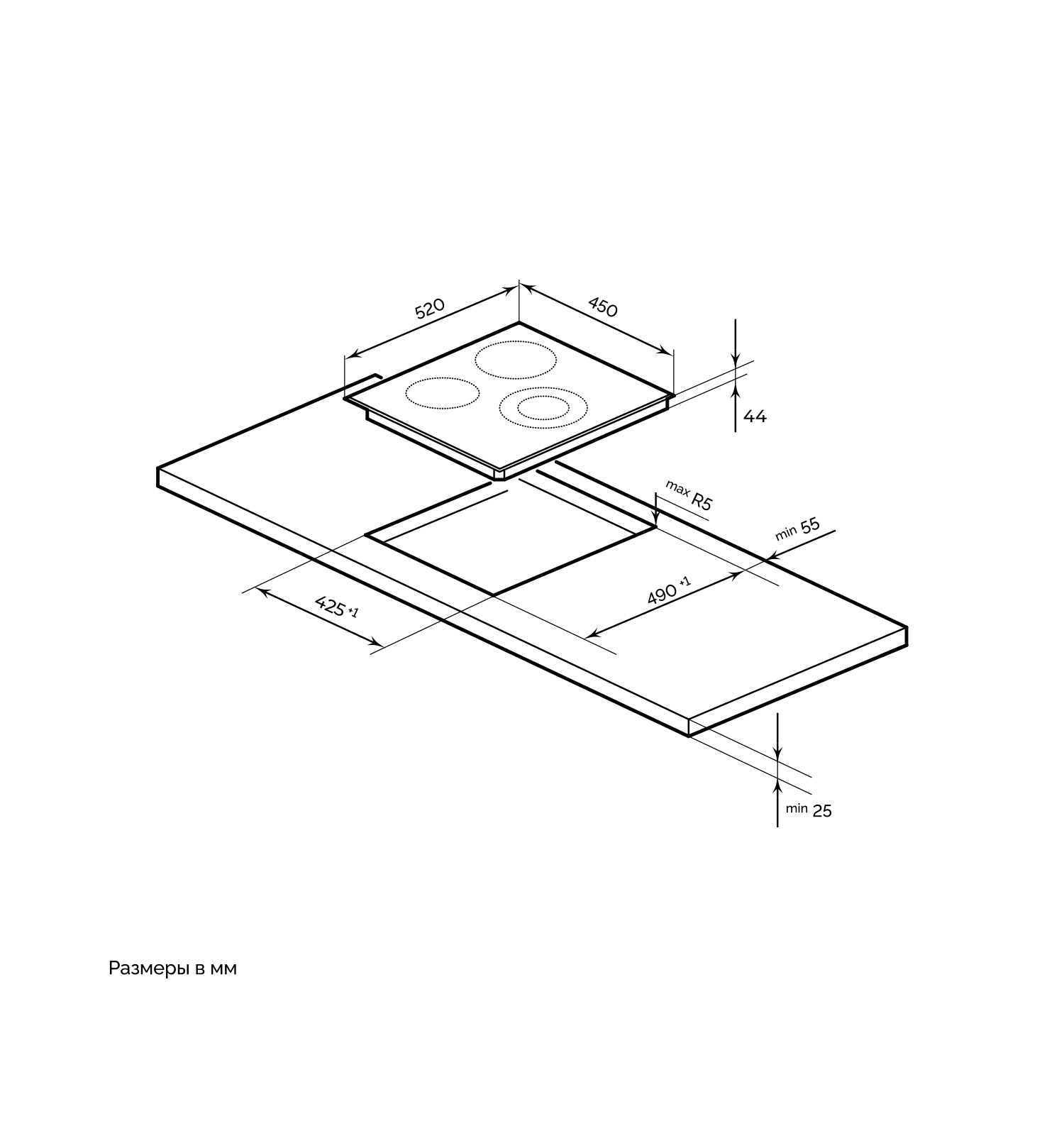 картинка |Discount| Электрическая варочная панель MILLEN MEH 451 BL 