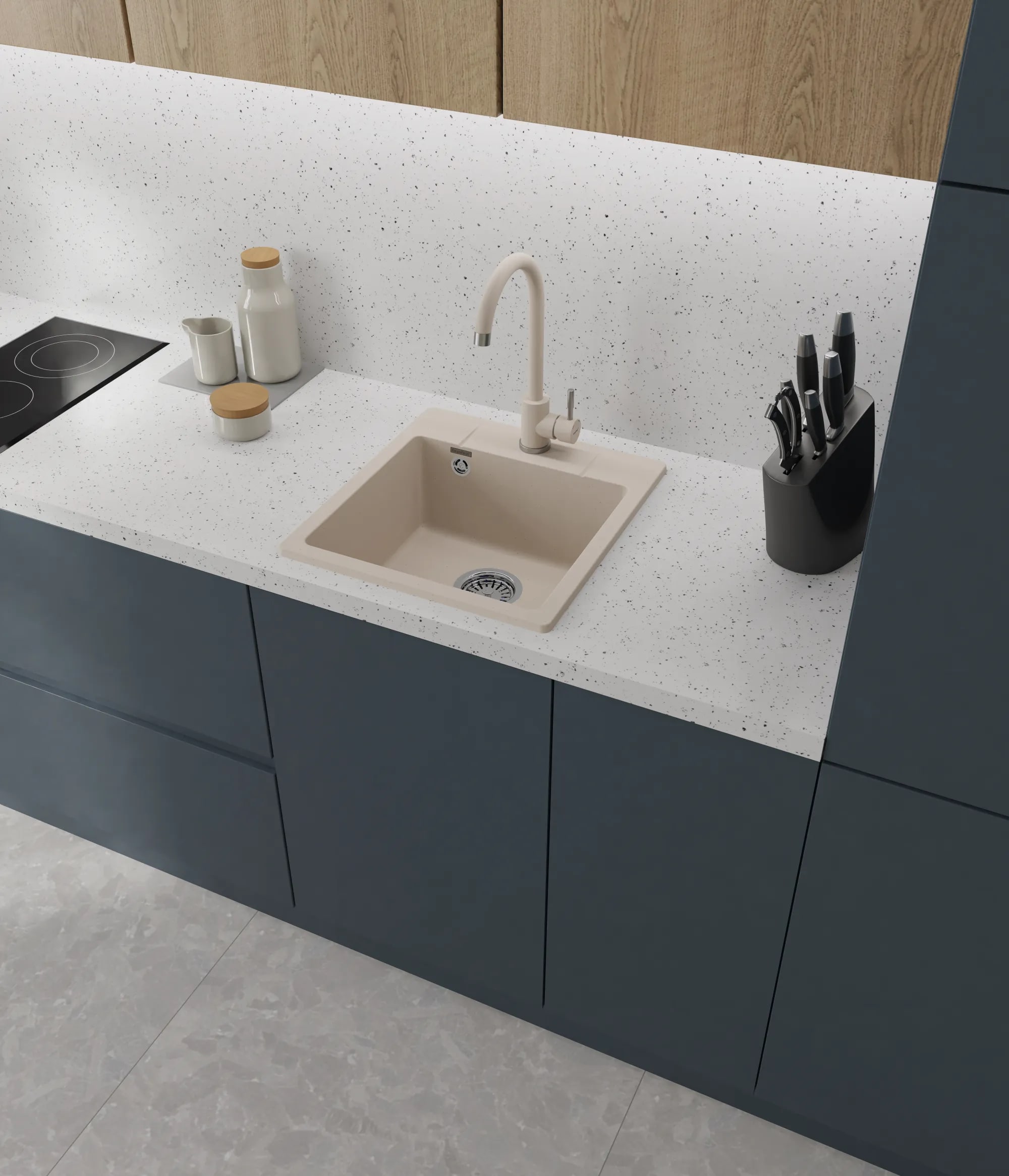 картинка Кухонная мойка Granfest GF-URBAN 245  картинка Кухонная мойка Granfest GF-URBAN 245