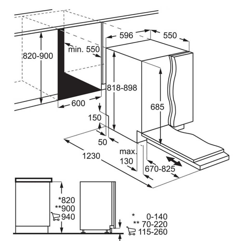 картинка Посудомоечная машина Aeg FSE83708P 