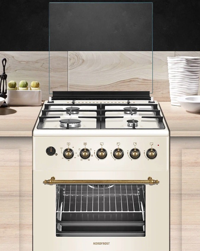 картинка Комбинированная кухонная плита Nordfrost GE 6064 YR  картинка Комбинированная кухонная плита Nordfrost GE 6064 YR
