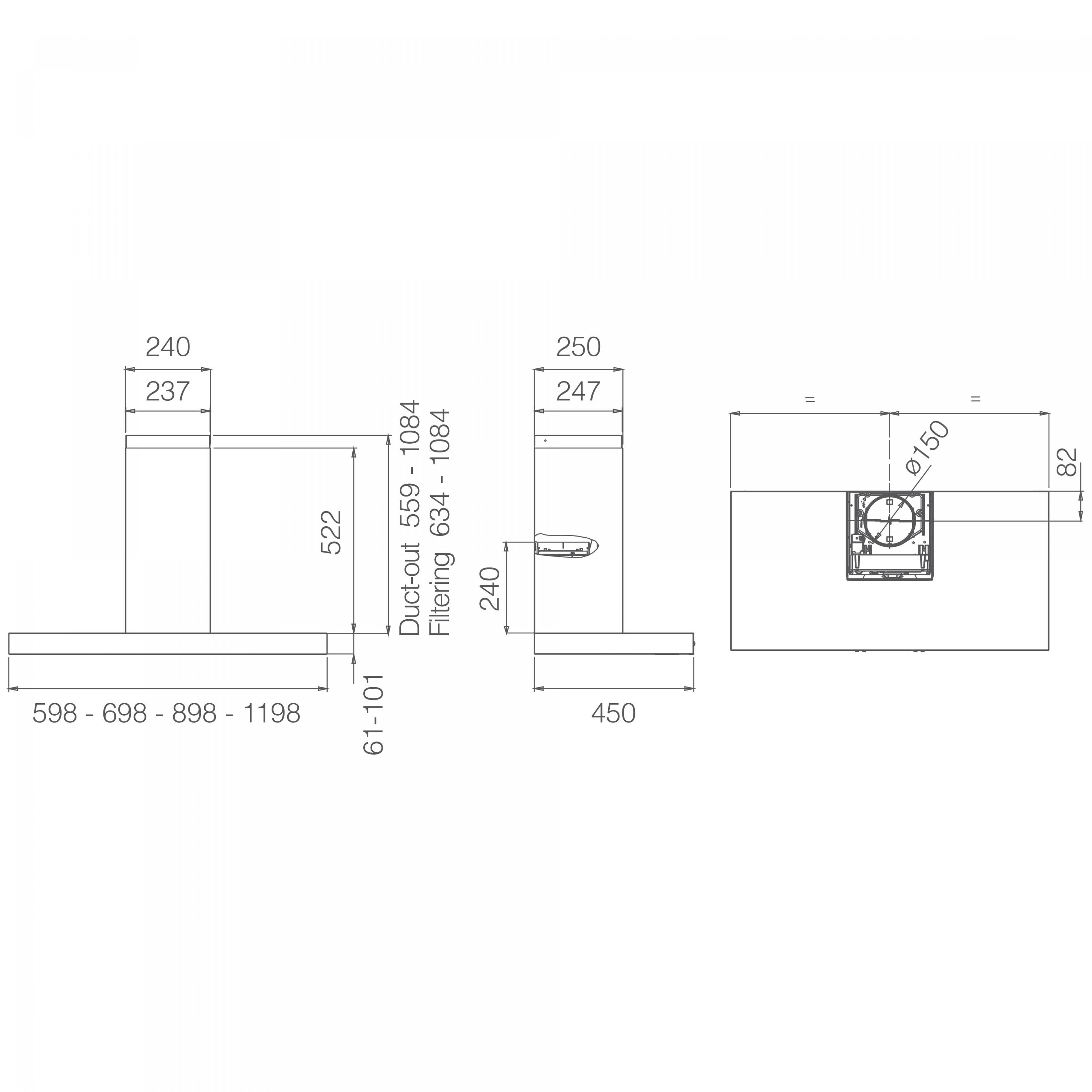 картинка Кухонная вытяжка Elica SPOT PLUS IX/A/60 