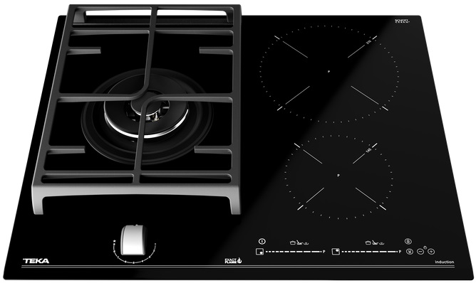 картинка Варочная панель Teka HYBRID JZC 63312 ABN BLACK  картинка Варочная панель Teka HYBRID JZC 63312 ABN BLACK