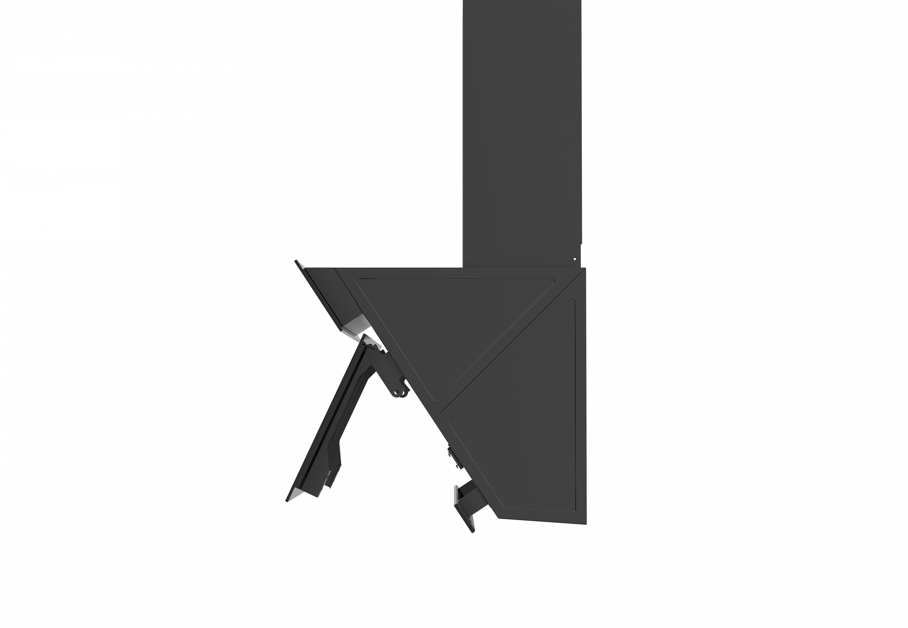 картинка Кухонная вытяжка наклонная Midea MH60AN364GB черная 