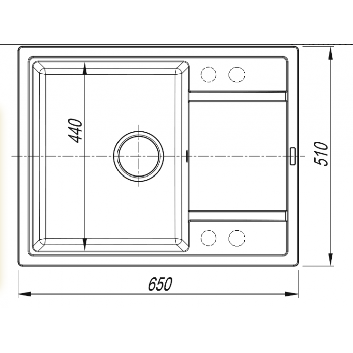 картинка Кухонная мойка Florentina Липси-650 