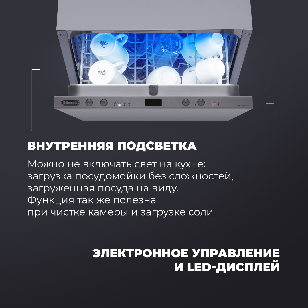 картинка Посудомоечная машина Delonghi DDW 06S BASILIA  картинка Посудомоечная машина Delonghi DDW 06S BASILIA