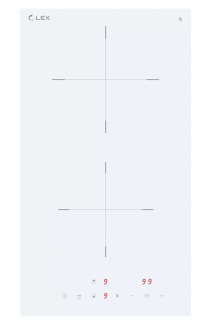 картинка Индукционная варочная панель Lex EVI 320A WH 