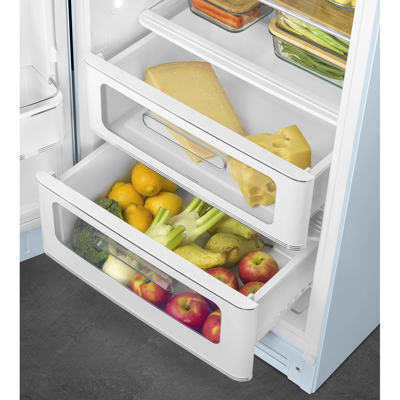 картинка Отдельностоящий холодильник Smeg FAB28LPB5  картинка Отдельностоящий холодильник Smeg FAB28LPB5