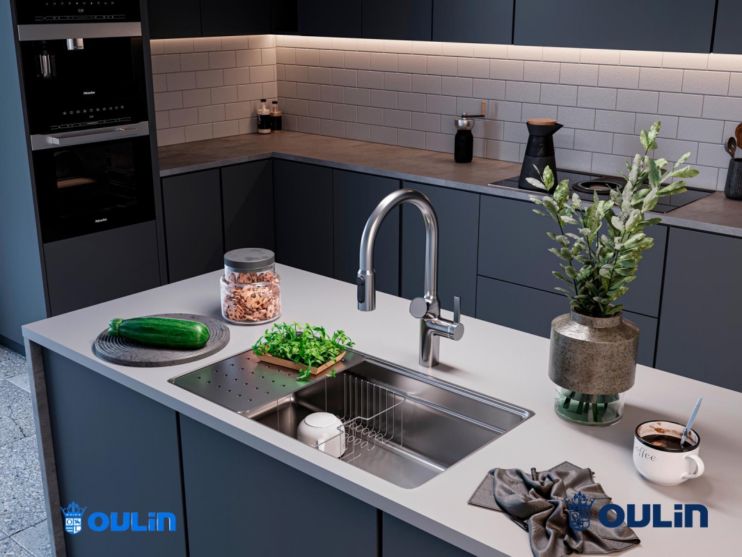 картинка Смеситель Oulin OL - 8018 SATIN 