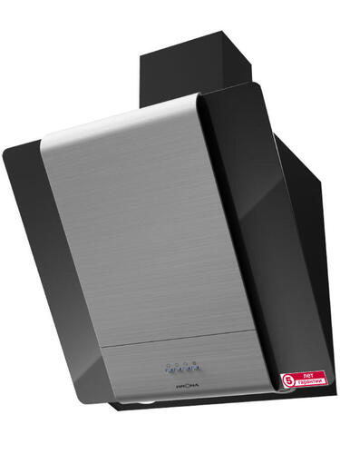 картинка Кухонная вытяжка Krona TALLI 600 INOX/BLACK GLASS 3P  картинка Кухонная вытяжка Krona TALLI 600 INOX/BLACK GLASS 3P