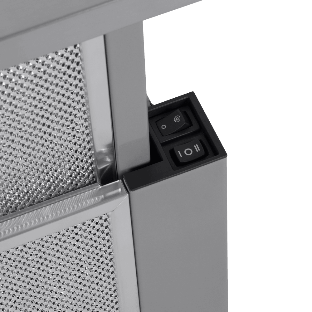 картинка Кухонная вытяжка Maunfeld VSQ 60 INOX/GLASS WHITE  картинка Кухонная вытяжка Maunfeld VSQ 60 INOX/GLASS WHITE