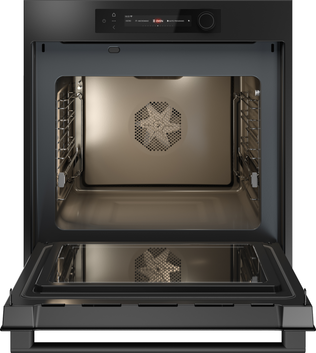 картинка Электрический духовой шкаф с функцией СВЧ Asko OCM66GSH графит 