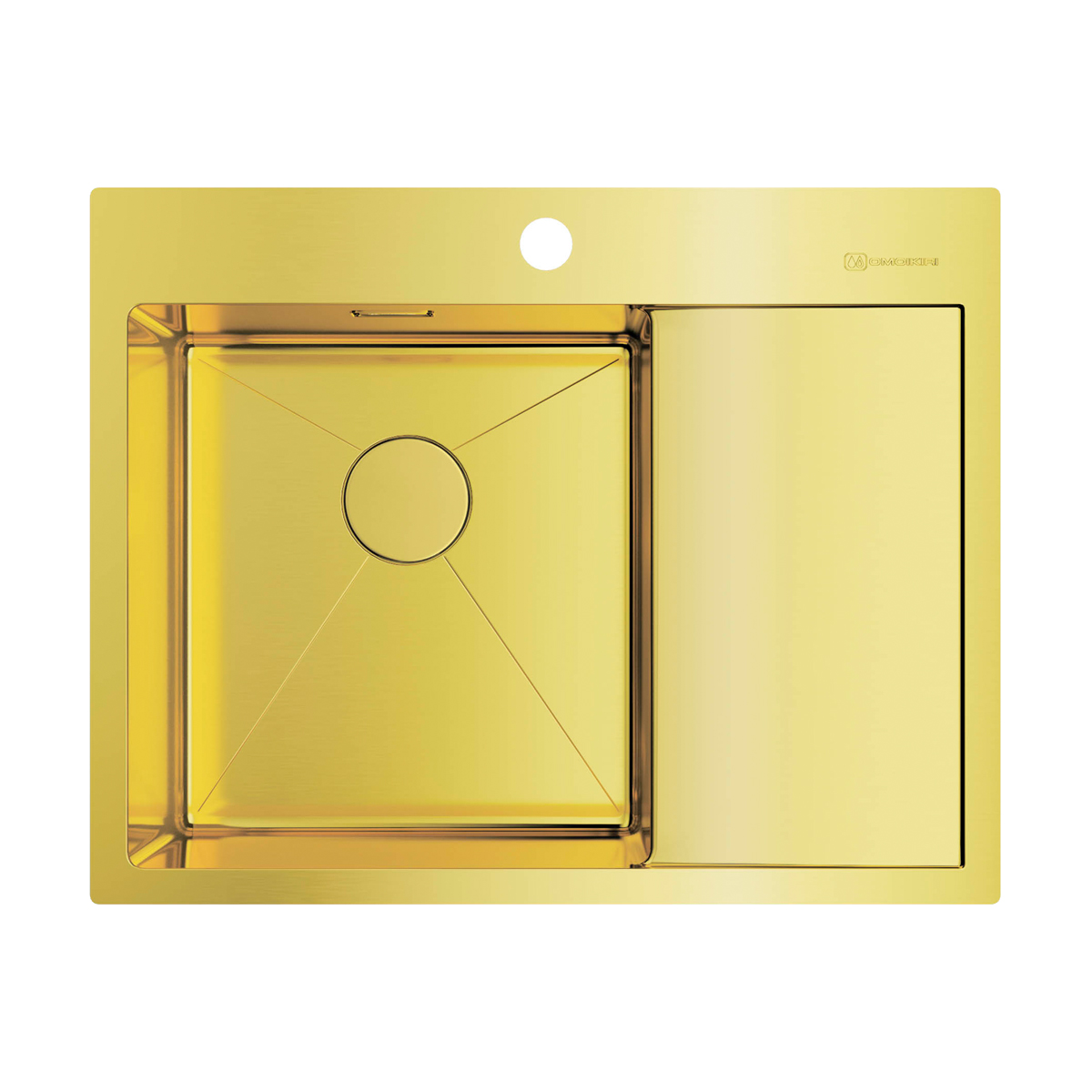 картинка Мойка Omoikiri Akisame-65-LG-L  картинка Мойка Omoikiri Akisame-65-LG-L
