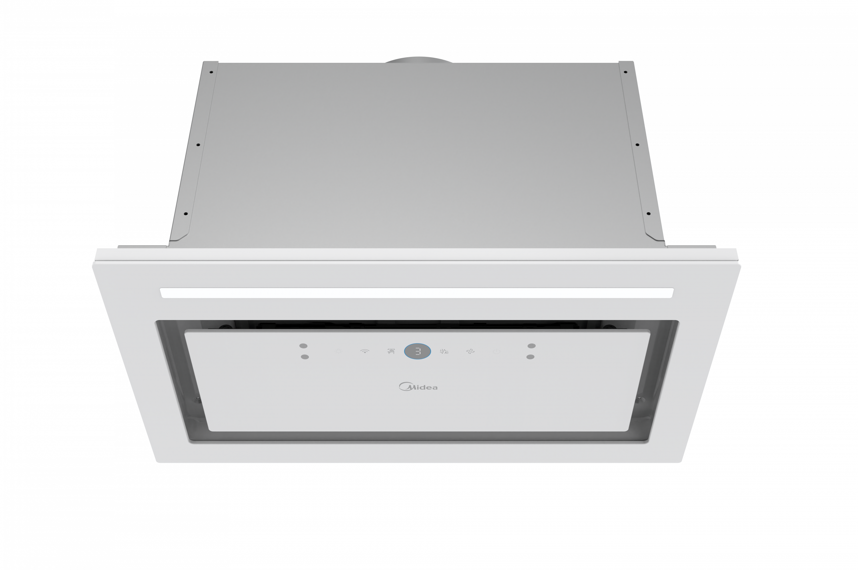 картинка Кухонная вытяжка полновстраиваемая Midea MH60I970GW белая  картинка Кухонная вытяжка полновстраиваемая Midea MH60I970GW белая