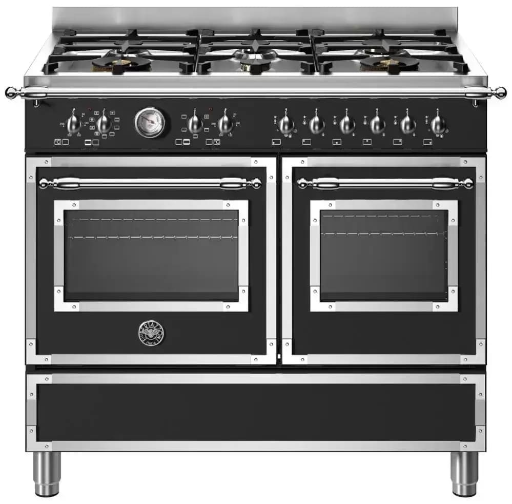 картинка Комбинированная кухонная плита Bertazzoni HER106L2ENET чёрная  картинка Комбинированная кухонная плита Bertazzoni HER106L2ENET чёрная