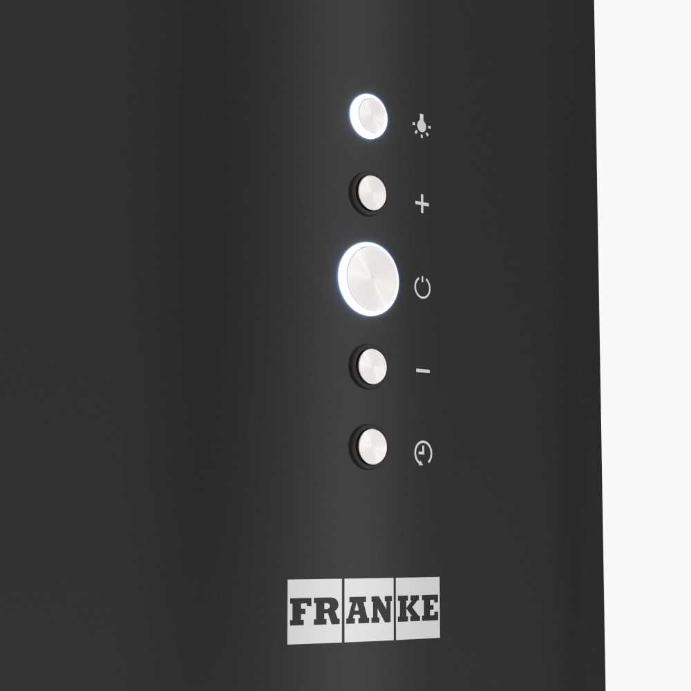 картинка Кухонная вытяжка островная Franke REEF BK 35 черная 