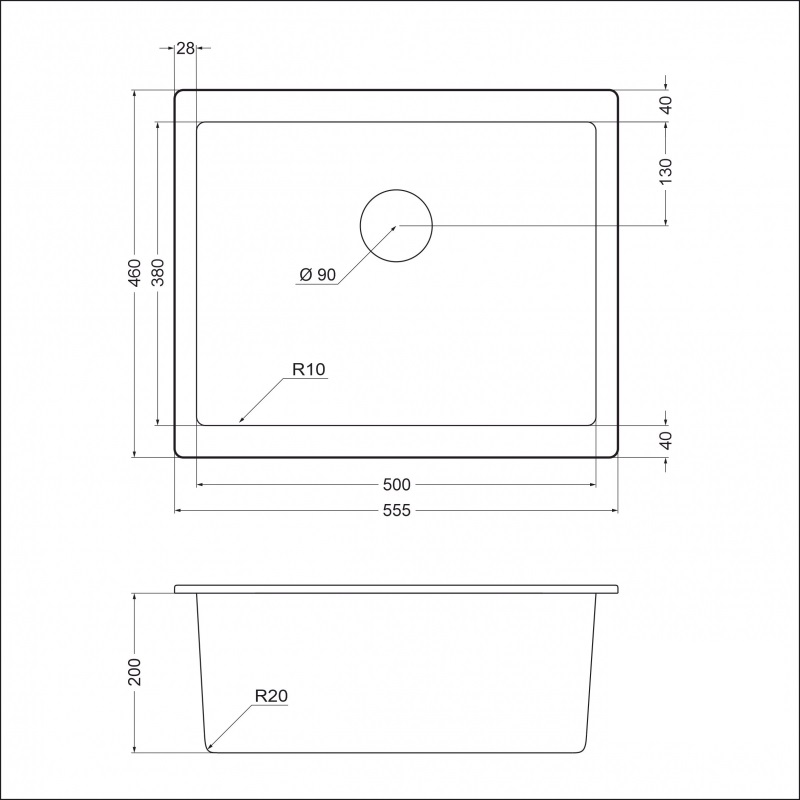 картинка Мойка для кухни Emar EMQ-1555.P  картинка Мойка для кухни Emar EMQ-1555.P