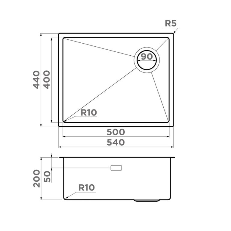 картинка Мойка Omoikiri TAKI 54-U/IF-IN SIDE SF  картинка Мойка Omoikiri TAKI 54-U/IF-IN SIDE SF