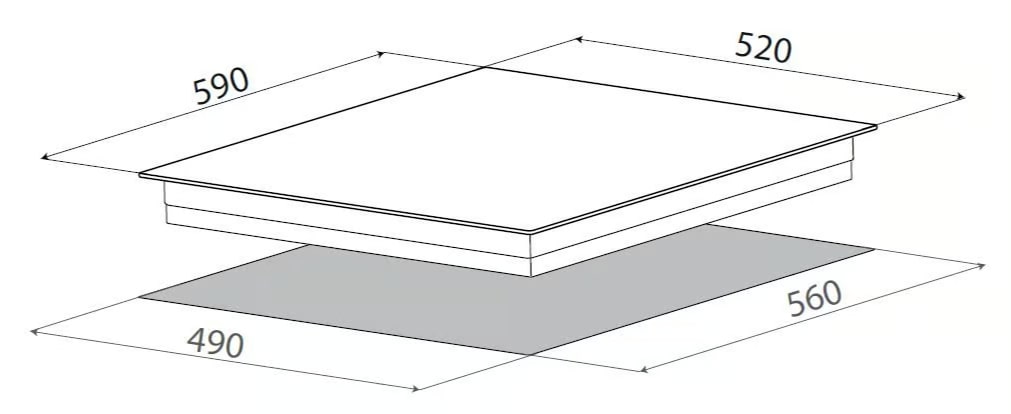 картинка Индукционная варочная панель Elica RATIO 604 PLUS BL  картинка Индукционная варочная панель Elica RATIO 604 PLUS BL