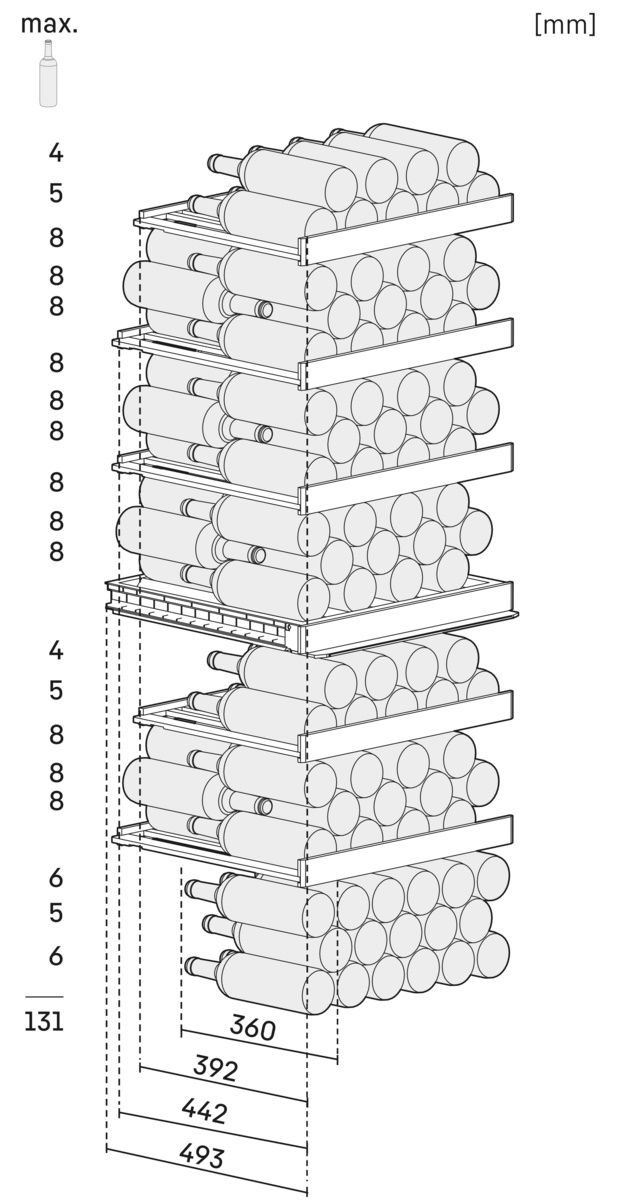 картинка Отдельностоящий винный шкаф Liebherr WPbsi 5052-20 001 