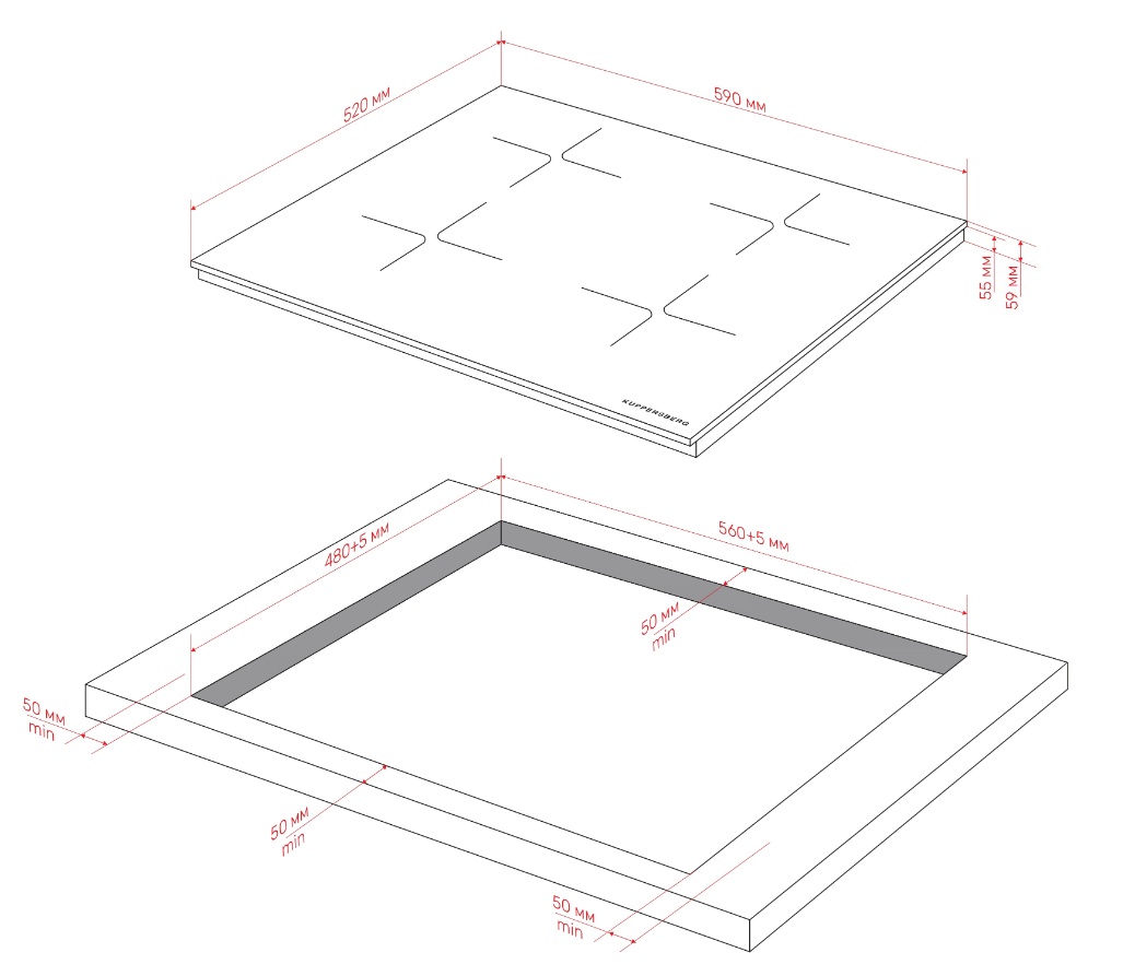 картинка Индукционная варочная панель Kuppersberg ICI 626 