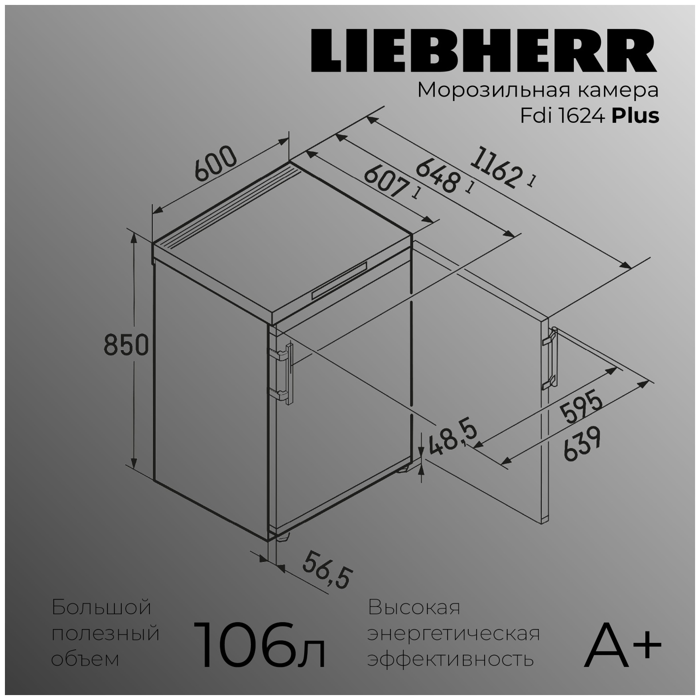 картинка Морозильная камера Liebherr Fdi 1624-20 001  картинка Морозильная камера Liebherr Fdi 1624-20 001
