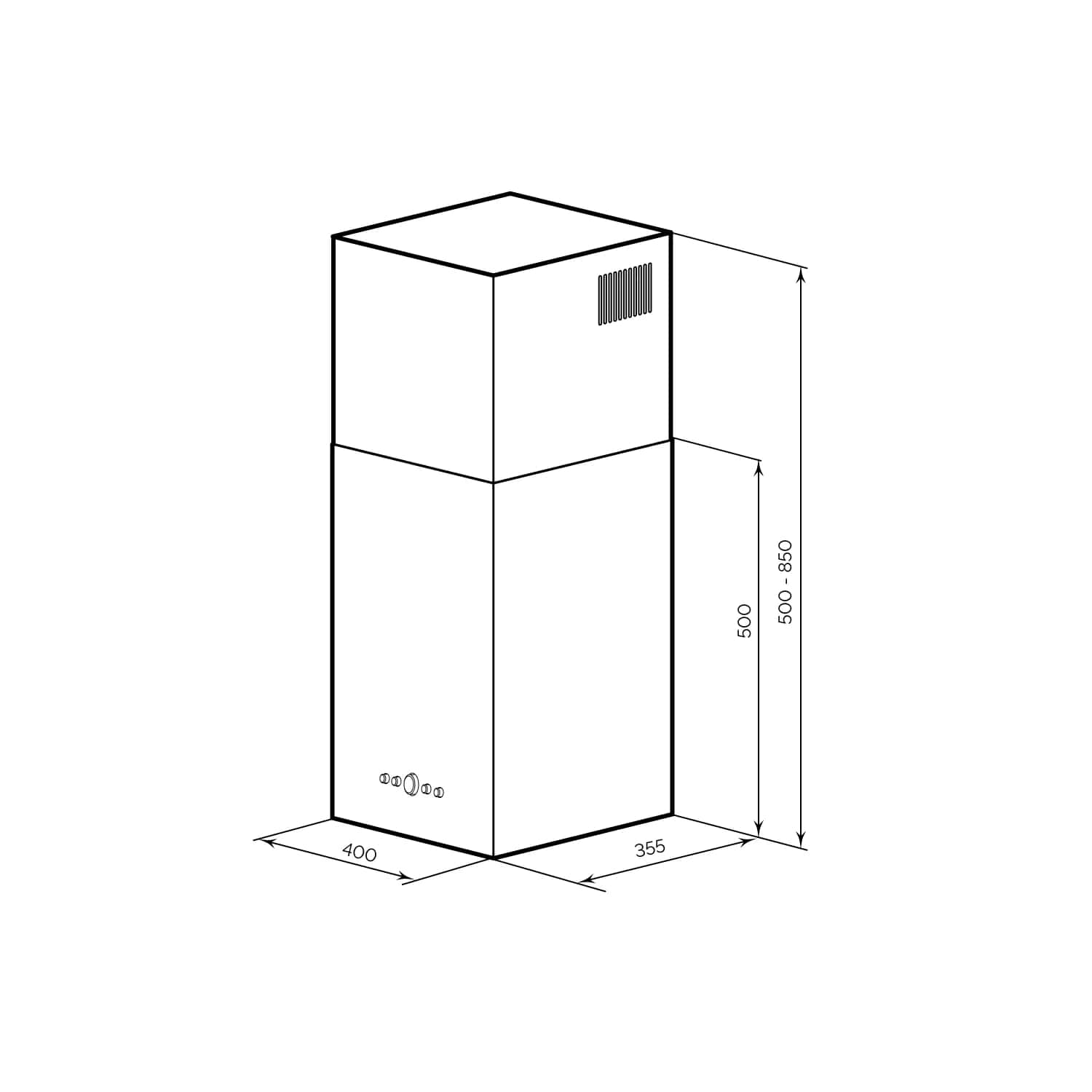 картинка Кухонная вытяжка Lex MONO 400 BLACK  картинка Кухонная вытяжка Lex MONO 400 BLACK