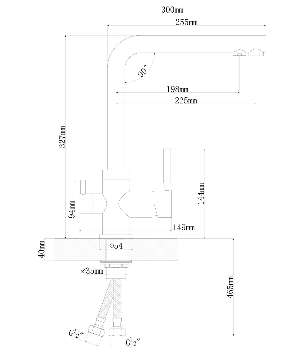 картинка Смеситель LONGRAN SPRINT UNIVERSAL LM2195 