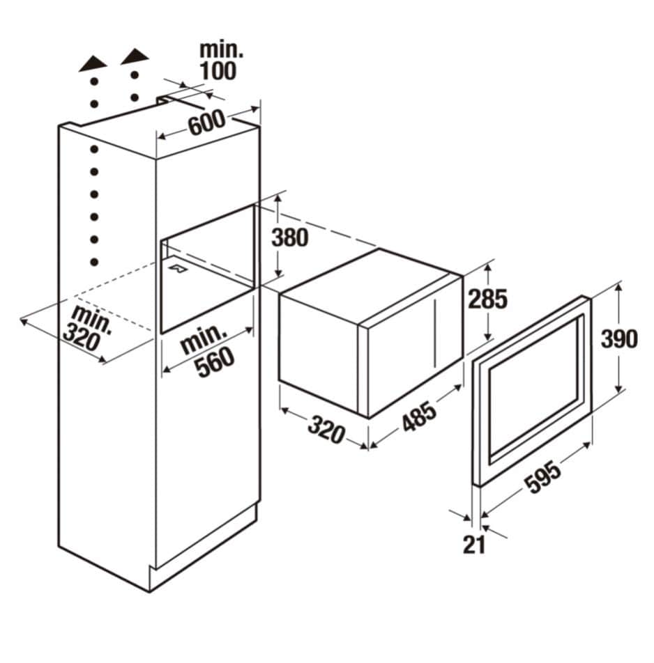 картинка Микроволновая печь Kuppersbusch M 6120.0 W 