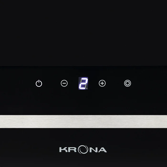 картинка Кухонная вытяжка Krona DOMENIKA 600 BLACK/INOX S 