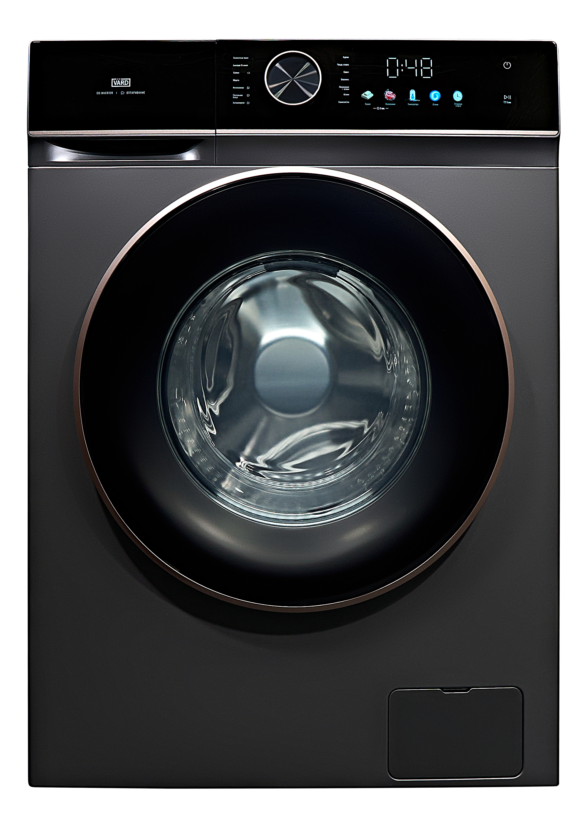 картинка Стиральная машина с сушкой Vard VWD414B серая 