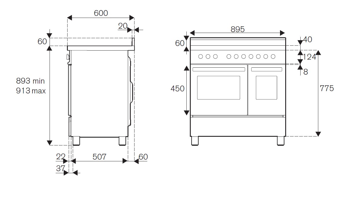 картинка Комбинированная кухонная плита Bertazzoni PRO96L2EROT красная  картинка Комбинированная кухонная плита Bertazzoni PRO96L2EROT красная