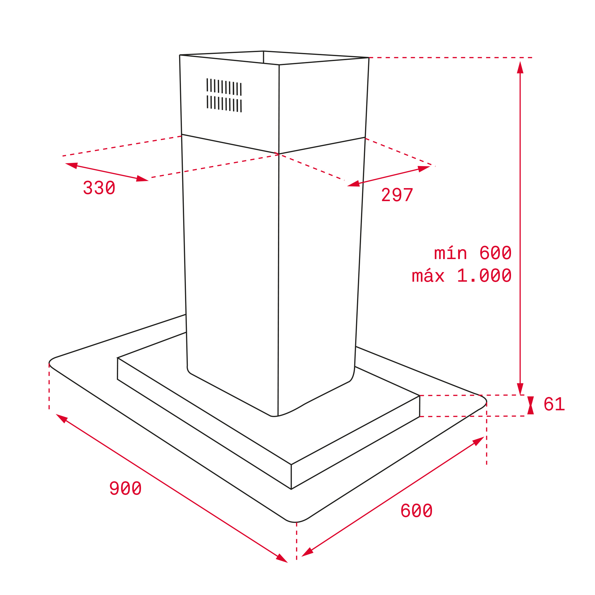 картинка Кухонная вытяжка Teka DG3 ISLA 985 SS 