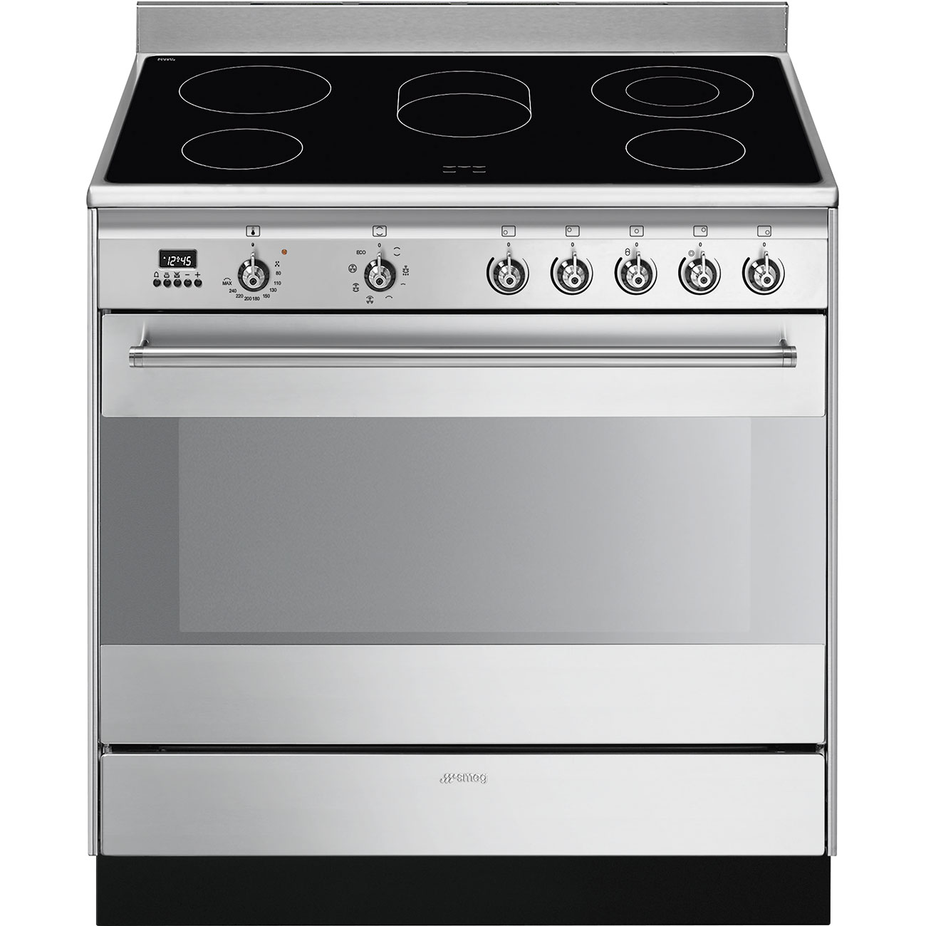 картинка Электрическая кухонная плита Smeg SUK91CMX9  картинка Электрическая кухонная плита Smeg SUK91CMX9