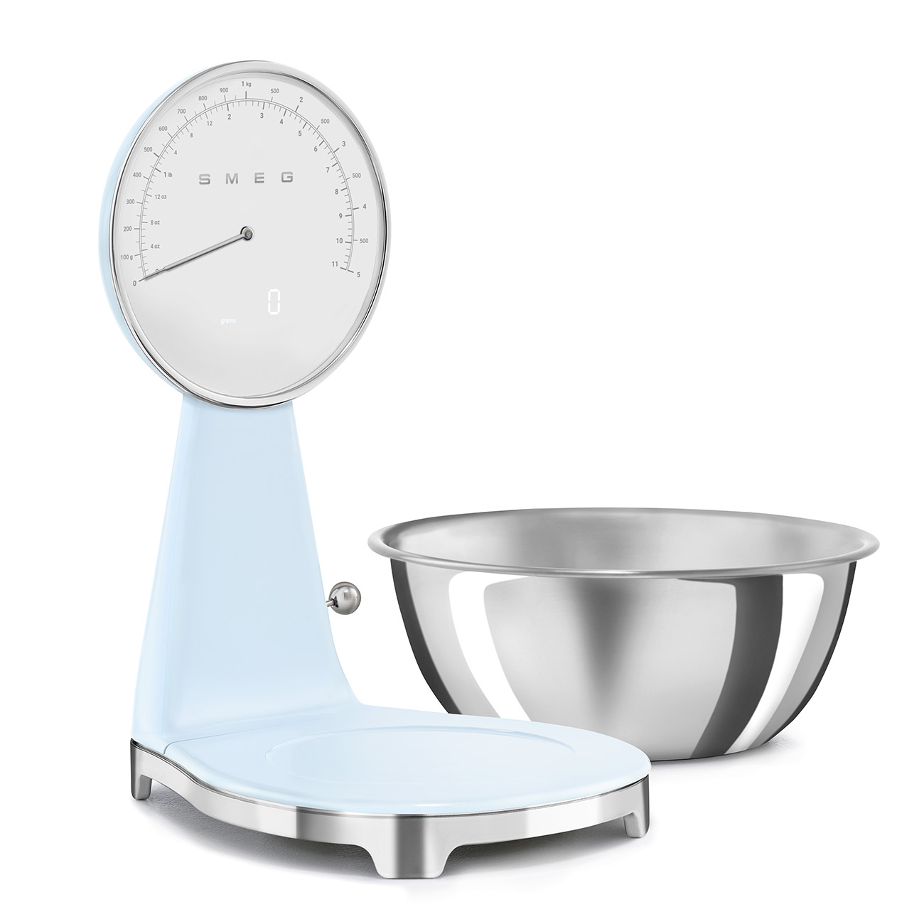 картинка Кухонные весы Smeg KSF01PBWW  картинка Кухонные весы Smeg KSF01PBWW