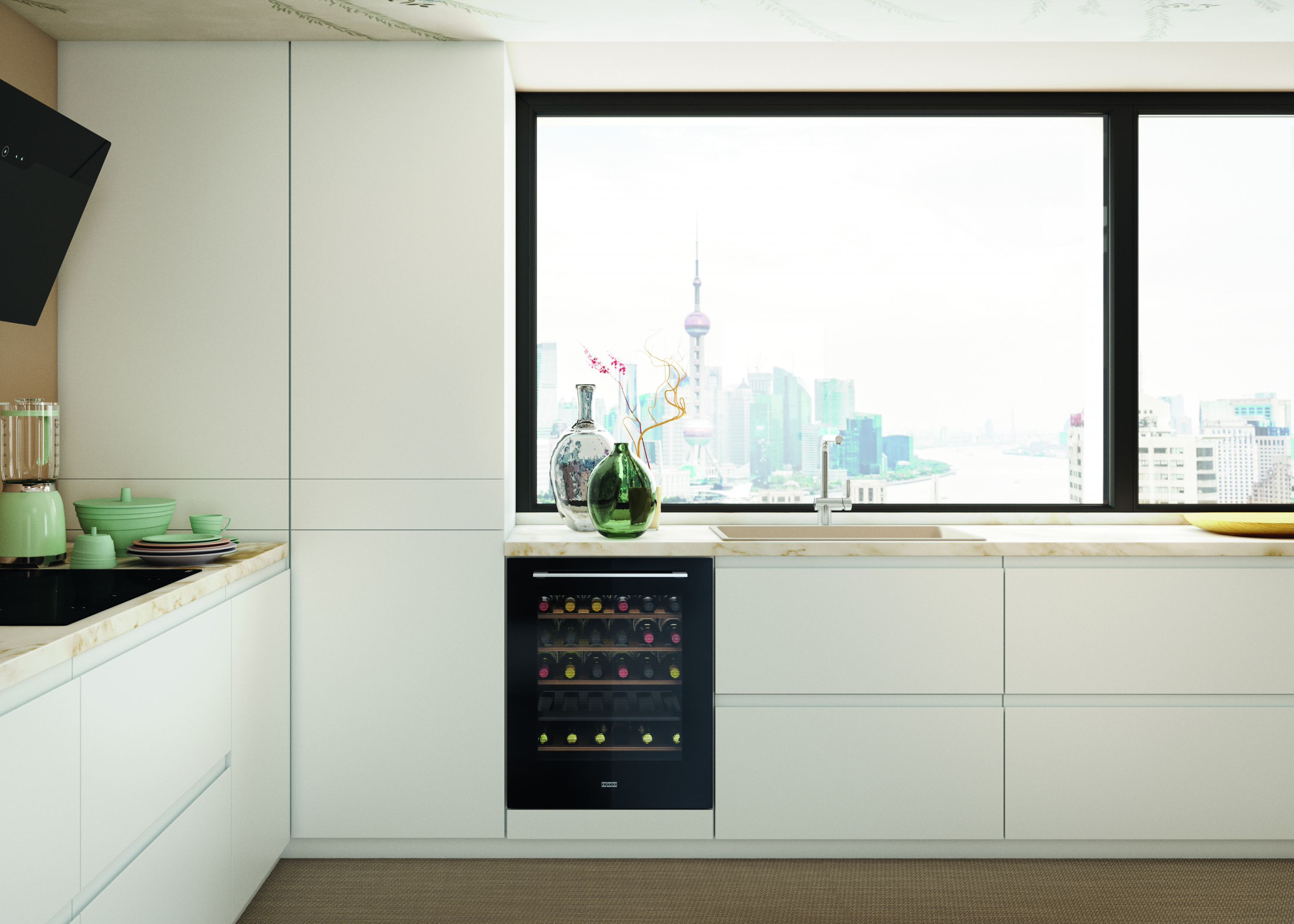 картинка Встраиваемый винный шкаф Franke FMA 36 WCR BK 