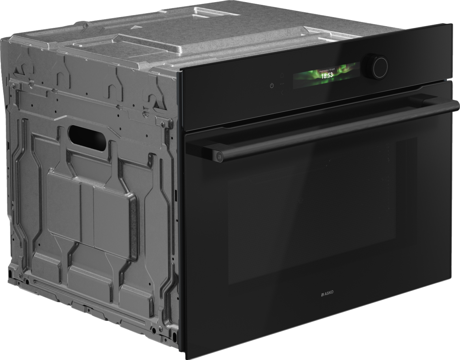 картинка Электрический духовой шкаф с функцией СВЧ Asko OCM54BGH черный 