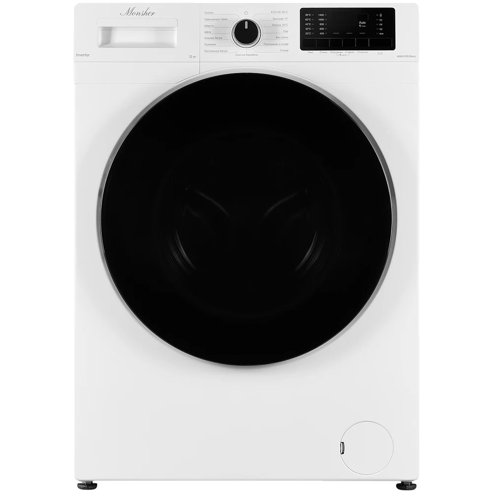 картинка Стиральная машина Monsher MWM 595 Blanc  картинка Стиральная машина Monsher MWM 595 Blanc