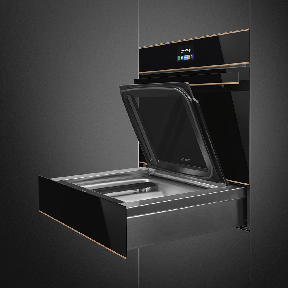 картинка Ящик для вакуумирования Smeg CPV615NR черное стекло  картинка Ящик для вакуумирования Smeg CPV615NR черное стекло