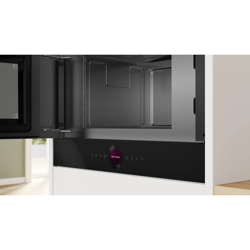 картинка Микроволновая печь встраиваемая Bosch BFL9221B1 черный 