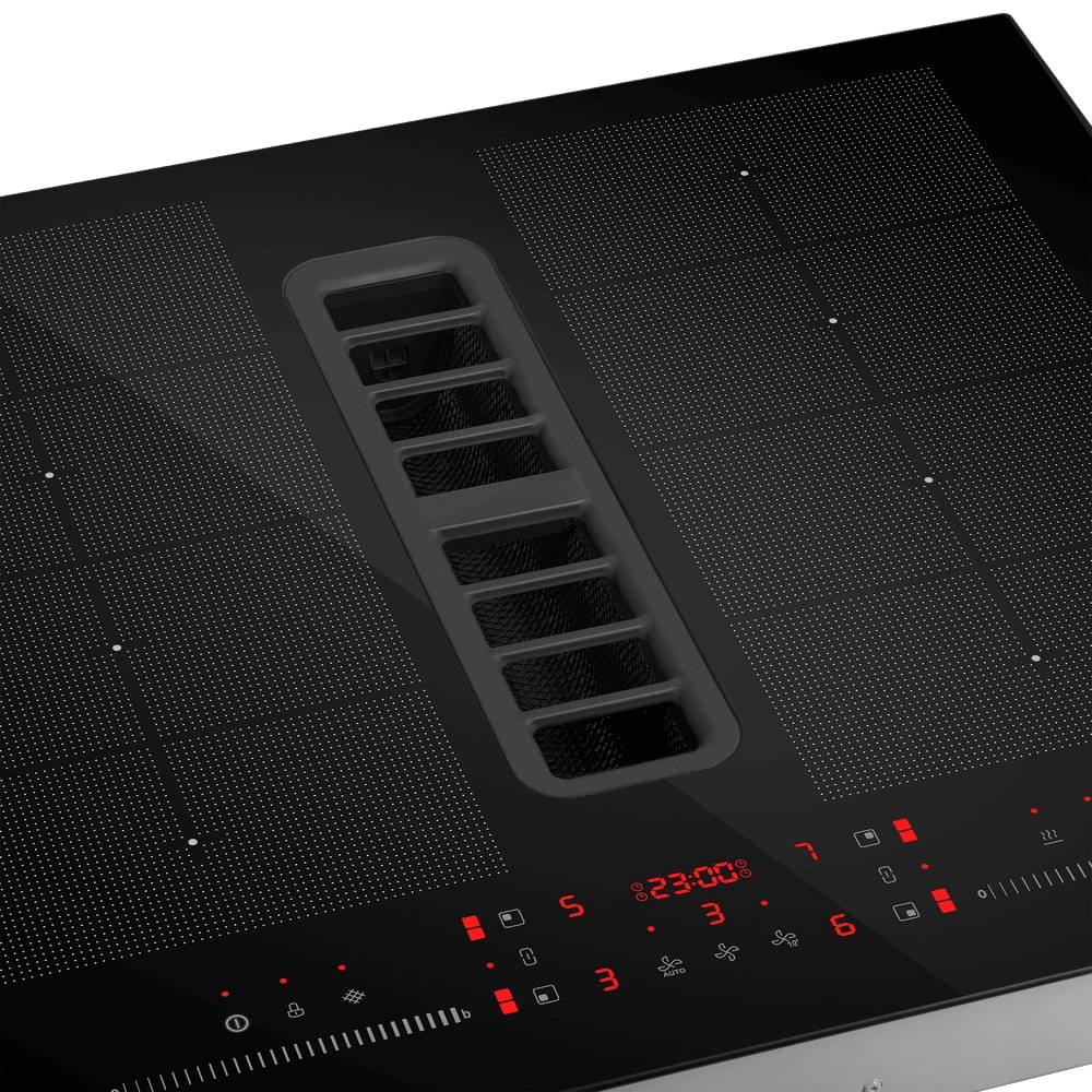 картинка Варочная панель с интегрированной вытяжкой Maunfeld MIHC604SF2BK 