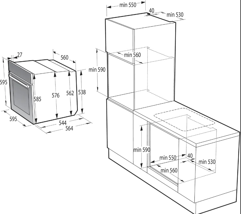 картинка Электрический духовой шкаф Gorenje BOSB6737E09X 