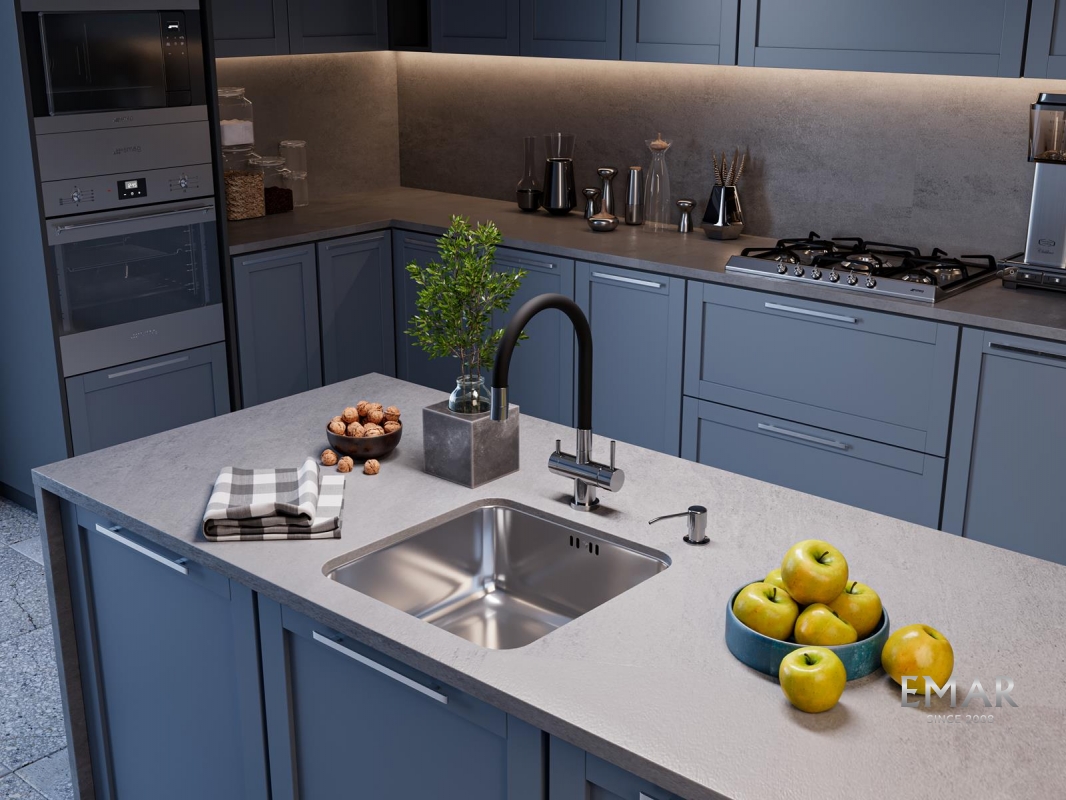 картинка Мойка для кухни Emar EMB-127А PVD Nano Satine 