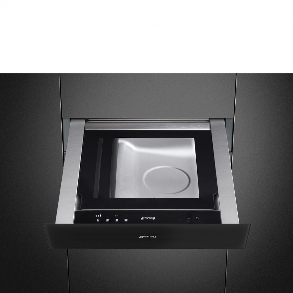 картинка Ящик для вакуумирования Smeg CPV115B3 чёрное стекло  картинка Ящик для вакуумирования Smeg CPV115B3 чёрное стекло