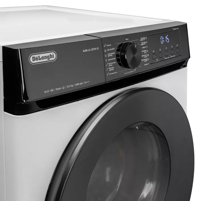 картинка Стиральная машина с паром Delonghi ALBA LA 10754 VI  картинка Стиральная машина с паром Delonghi ALBA LA 10754 VI