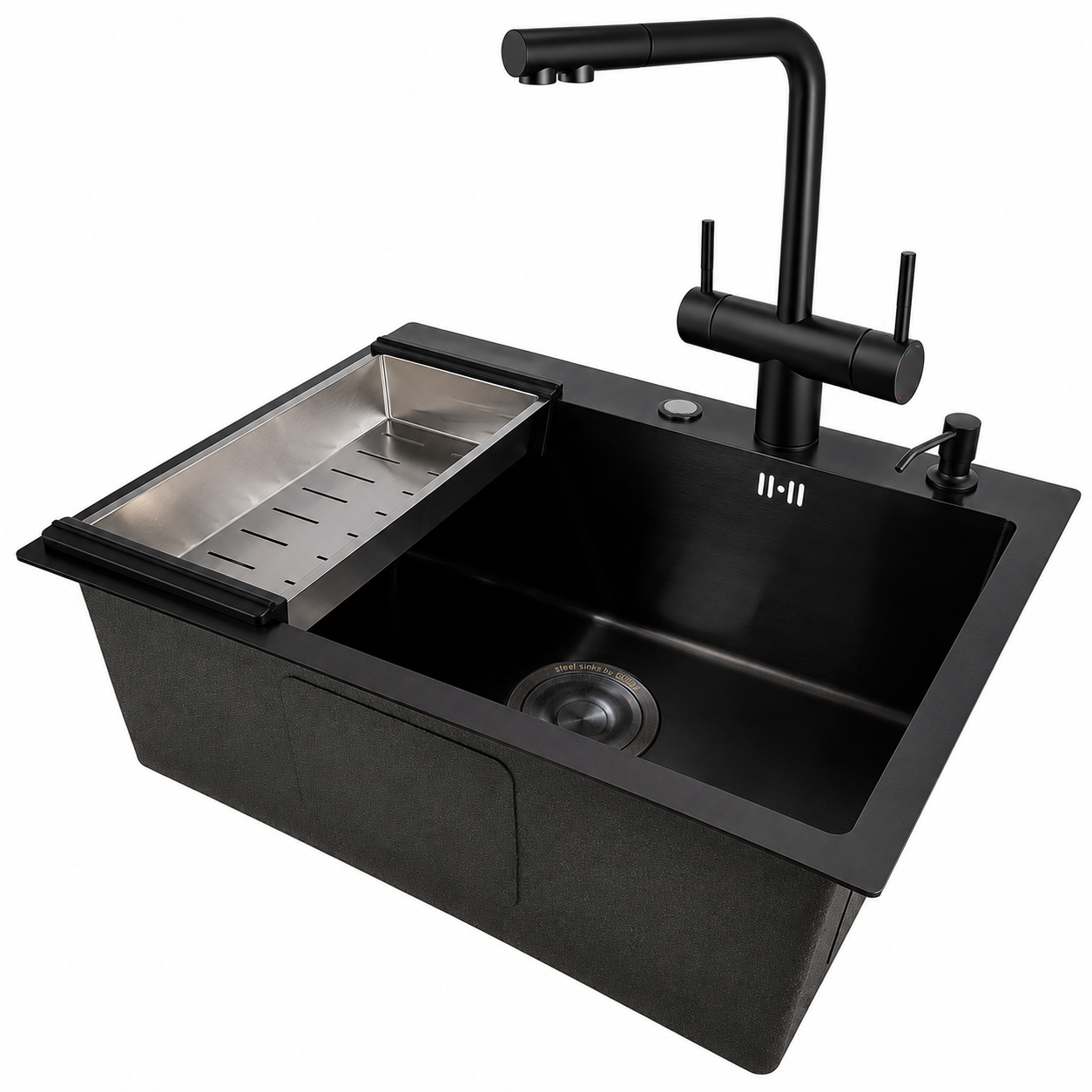 Комплект мойка и смеситель Gerda 5045 G+SM.Black