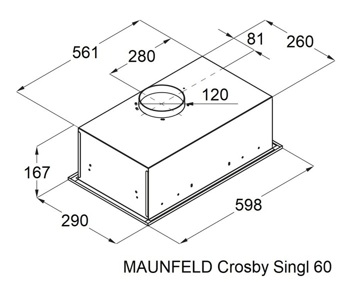 картинка Кухонная вытяжка Maunfeld CROSBY SINGL 60 BEIGE  картинка Кухонная вытяжка Maunfeld CROSBY SINGL 60 BEIGE