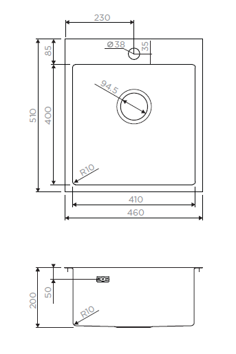 картинка Мойка Omoikiri AKISAME-46-GM  картинка Мойка Omoikiri AKISAME-46-GM