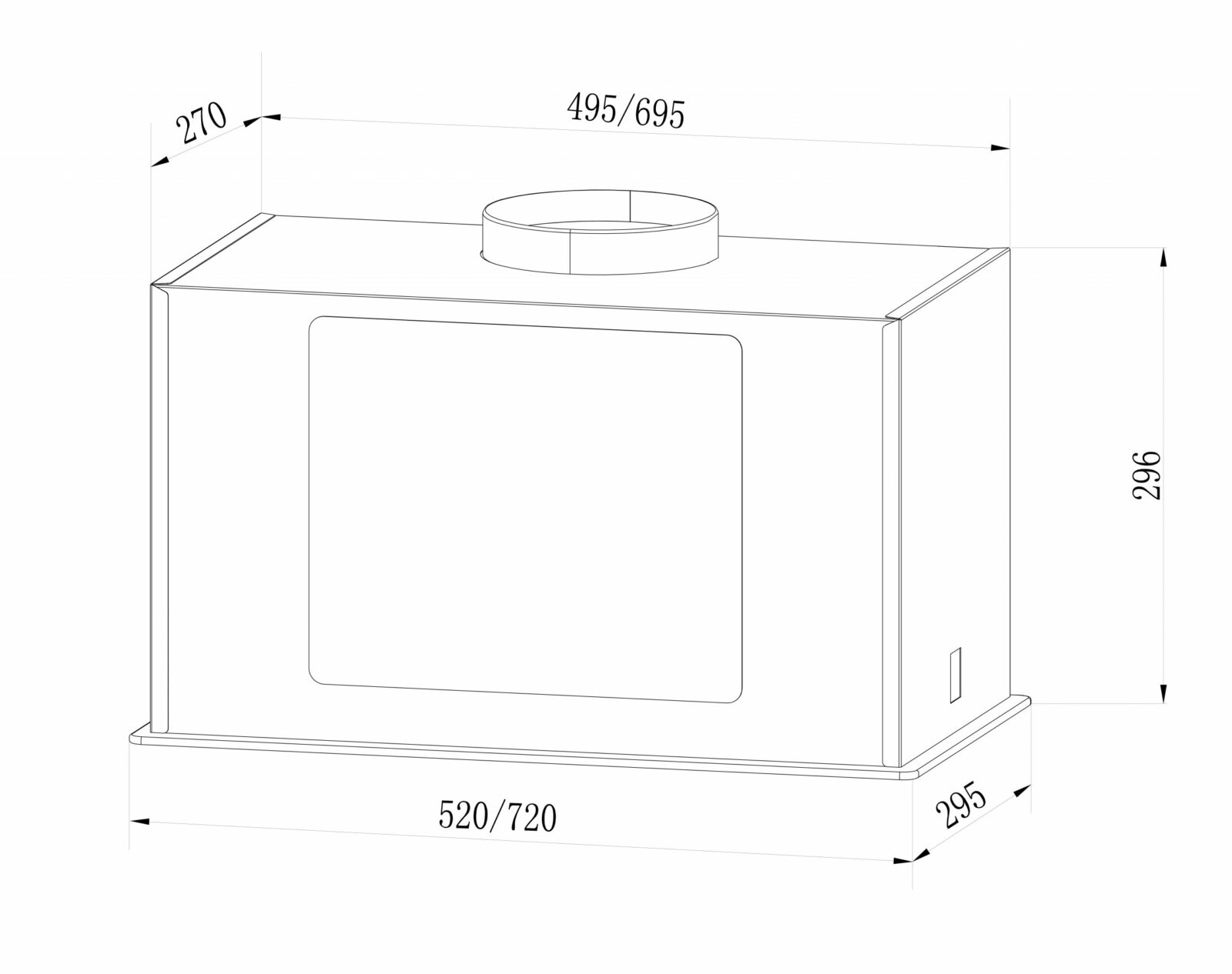 картинка Кухонная вытяжка Lex GS BLOC GS 600 GREY 
